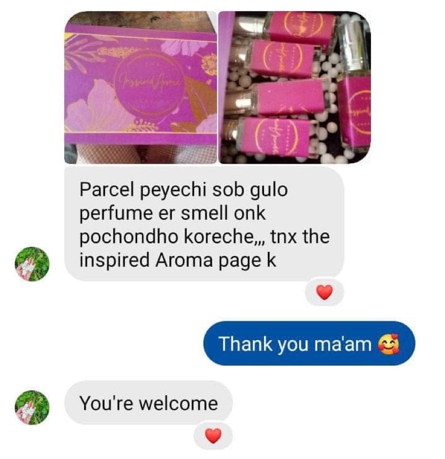 Inspired Aroma customer review screenshot 2